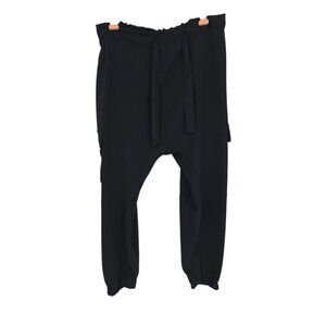 Ramy Brook NY Small Womens Pants Black Drop Crotch Steampunk Cargo Tucker NWT